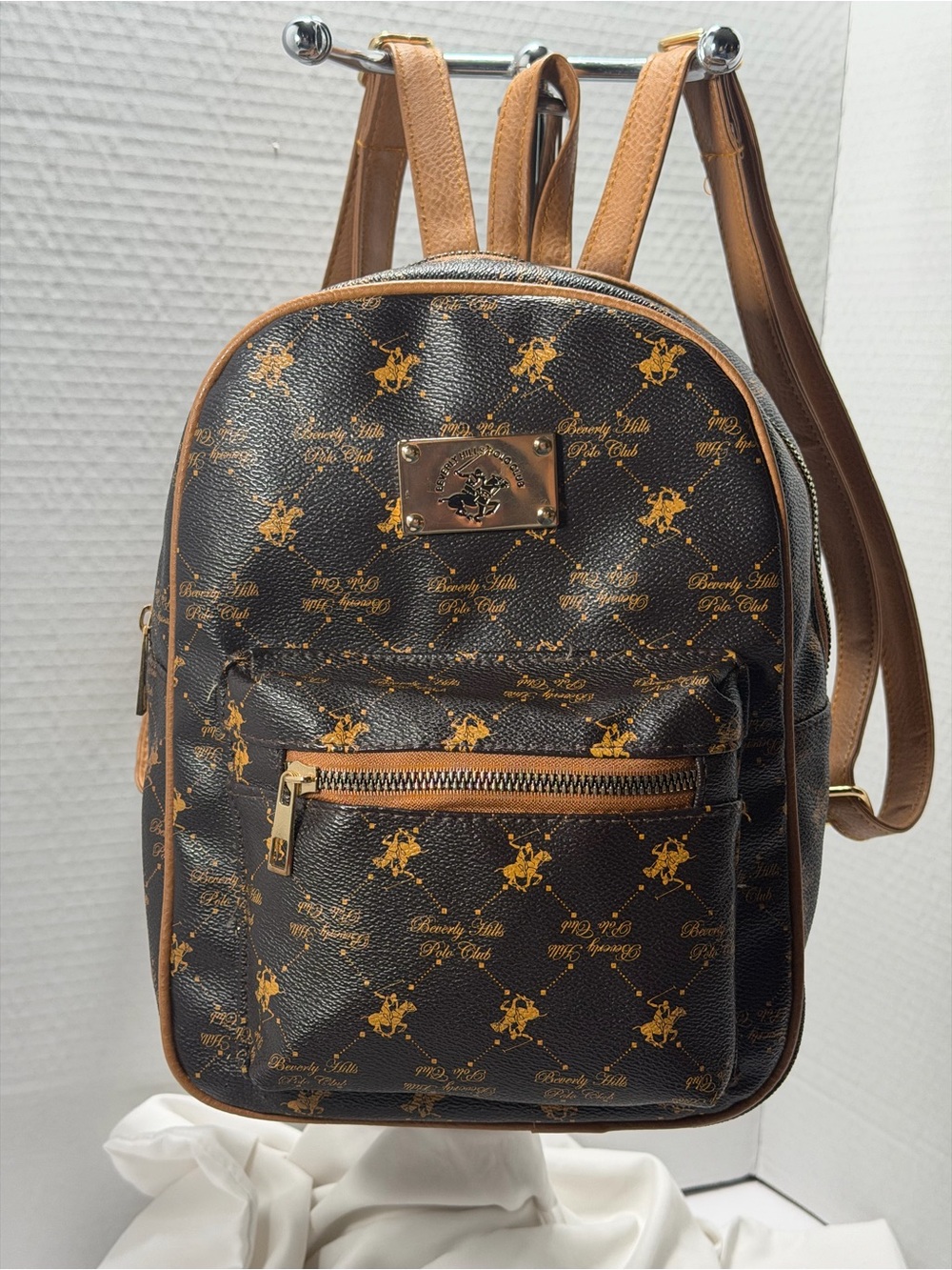 Beverly Hills Polo Club Monogram Mini Backpack Purse